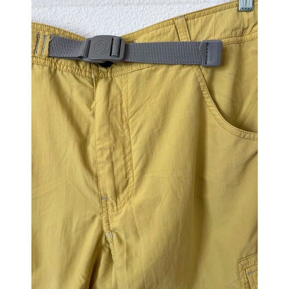 Gramicci Break Trail Cargo Mens Shorts Size 32 Utility Hiking 11" Yellow Nylon - Picture 3 of 6